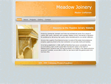 Tablet Screenshot of meadowjoinery.co.uk